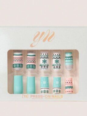 Young Nails White Elephant Press-On Nails Kit New
